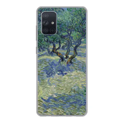 Produktbild von MuchoWow® Handyhülle Schutzhülle Hülle für Samsung Galaxy A51 Der Olivenhain - Vincent van Gogh Silikon Softcase Handy Hülle - Schutzabdeckung