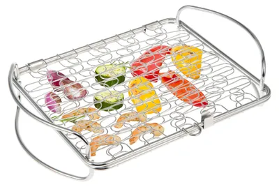 Imagen del producto de Cesta para asar extensible Bremermann / acero inoxidable / 29,7 x 21,4 cm