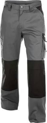 Obrázok produktu pre DASSY® Boston Women Dvojfarebné pracovné nohavice s vreckami na kolenách pre ženy CEMENT GREY/BLACK Veľkosť 48 Dĺžka: STANDARD