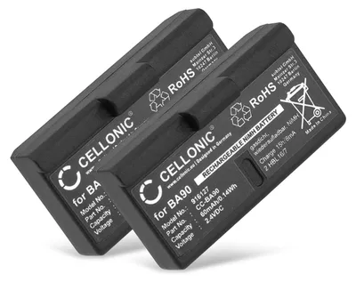 Immagine prodotto di subtel 2x Batteria per Headset / Auricolare / Cuffie Compatibile con Sennheiser IS 200, IS 450, HDI 92, BA 90 – (60mAh, 2.4V)
