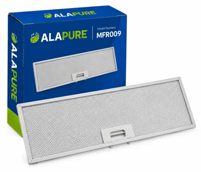 Immagine prodotto di Filtro metallico Alapure, compatibile con Best 4055380804, dimensioni 470x169x9 mm