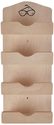 Immagine prodotto di Portaocchiali Eliga per sauna in compensato per 4 bicchieri con immagine
