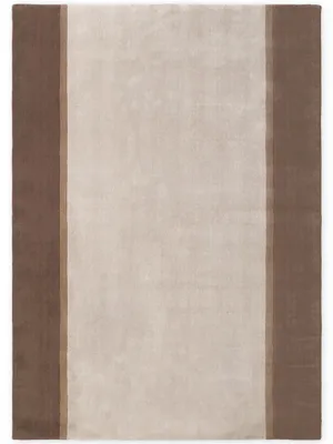 Produktbild von Villeroy & Boch Wollteppich Rowan, Creme Braun, handgewebt, wärmeisolierend - 200x290 cm