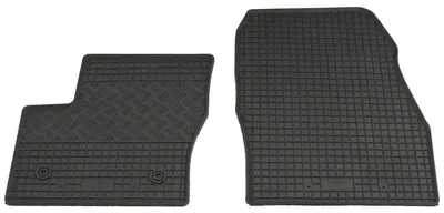 Gummifußmatten Set für Ford Tourneo + Transit Connect (2014-), 2-teilig, schwarz