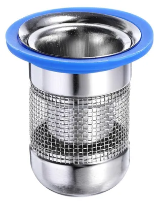 Image de Crépine de vidange pour lavabo et douche, dimensions 62 x 55 mm, en acier inoxydable, empêche les odeurs et les refoulements