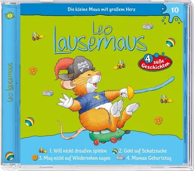 Immagine prodotto di Kiddinx Leo Lausemaus CD Episodio 10 - Leo non vuole stare fuori