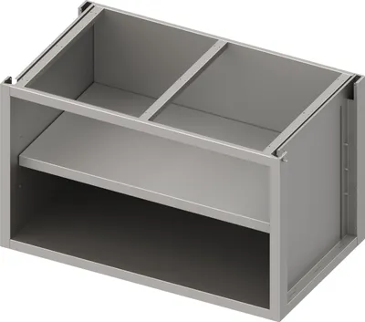 Produktbild von Unterschrank Boxversion 2.0 offen, mit Zwischenboden, Sockelbau 1600x540x660 mm