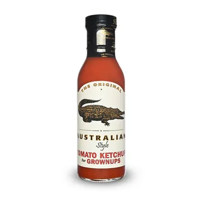 Verpackungsbild The Original Australian Tomaten Ketchup mit Chilli for Grownups 355ml