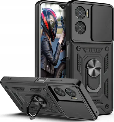 Obrázek produktu pro Pouzdro pro Motorola Moto E22 | E22i PANCERNE SLIDE RING CASE + SKLO 9H