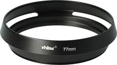 Produktbild von vhbw Gegenlichtblende für 77mm Objektiv, Rund, 9 cm, schwarz