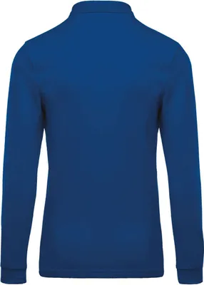 Produktbild von Kariban Herren Polo-Shirt Langarmshirt Poloshirt Langarm Hemd Longsleeve, Größe:XL, Farbe:Light Royal Blue