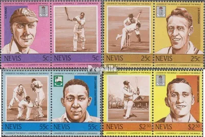 Produktbild von Briefmarken Nevis 1984 Mi 186-193 Paare (kompl.Ausg.) postfrisch Kricketspieler