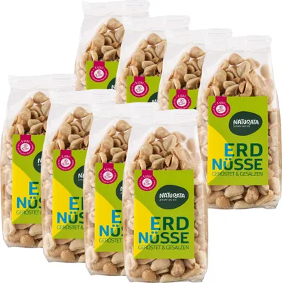 Produktbild von Erdnusskerne, geröstet und gesalzen, 8 x 125 g