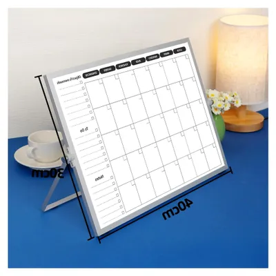 Produktbild von Doppelseitiger französischer Whiteboard-Planer für Wochen- und Monatsübersicht