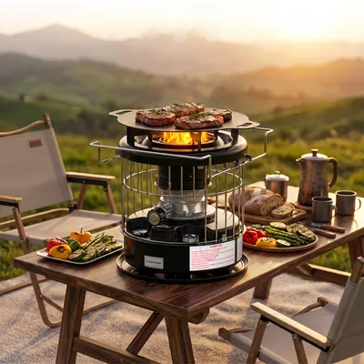 Produktbild von Outdoor Campingofen, Camping Kerosinheizung, tragbarer Kerosinofen, Zeltheizofen, Kocher Notofen Heizung Outdoor