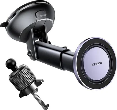Image de Support de téléphone pour voiture 2 en 1, magnétique, pivotant à 360° - Pour iPhone 15/14/13/12 Pro Max Mini