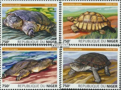 Produktbild von Briefmarken Niger 2015 Mi 3763-3766 (kompl. Ausg.) postfrisch Schildkröten