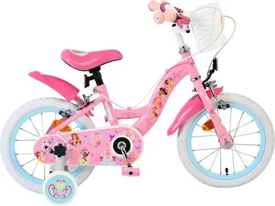 Image de Vélo enfant Disney Princess - Filles - 14 pouces - Rose - Deux freins à main