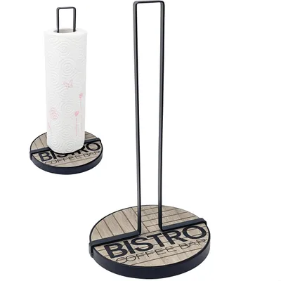Produktbild von com-four® Küchenrollenhalter stehend - Papierrollenhalter für die Küche - 32 cm