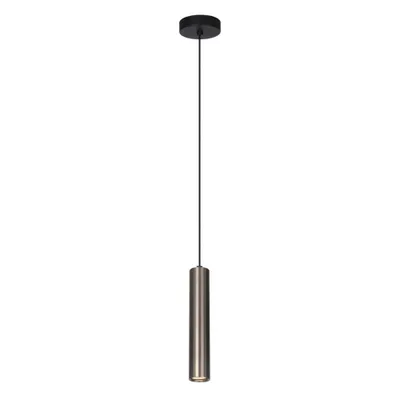 Zdjęcie produktu dla Lampa wisząca nowoczesna do salonu kuchni nad wyspę brązowa okrągła tuba 1xGU10 10W LOPUS Italux
