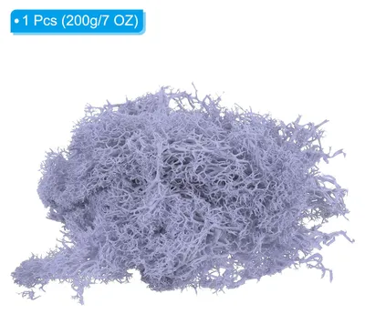 Produktbild von 7 OZ Kš¹nstliches Moos, Dekoratives Kunstmoos mit Box fš¹r Zimmerpflanzen, Blumenbeete, Bastelarbeiten, Bš¹ro- und Wohnkultur, Hellviolett