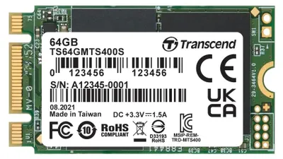 Produktbild von Transcend MTS400 - 64 GB SSD - intern - M.2 2242