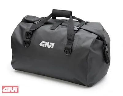 A gray Givi EA119BK Seat Bag 60L Koffer is shown against a white background.