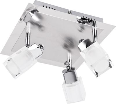 Esto ICE LED Deckenlampe Leuchte Spotleuchte Stahl gebürstet 761050-3