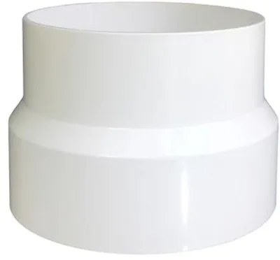 Produktbild von Verbindungsstück für Lüftungssysteme 110 mm auf 125 mm - PVC Verbindung für Lüftungsrohre