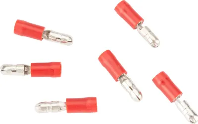 Imagen del producto de Conector redondo Spahn, con aislamiento, color rojo, paquete de 100 unidades.