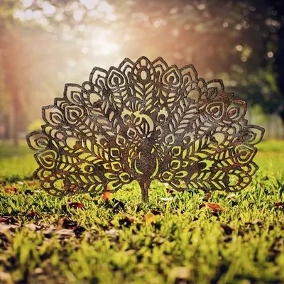 Produktbild von Evila Originals, Peacock -A 01, Dekofigur, Mehrfarbig, 100 % METALL, 53 x 61 cm