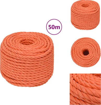 Immagine prodotto di vidaXL Corda da lavoro arancione 12 mm 50 m polipropilene - Corde