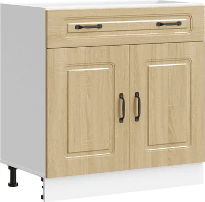 Image de vidaXL Armoire basse de cuisine Kalmar Chêne Sonoma Matériau dérivé du bois