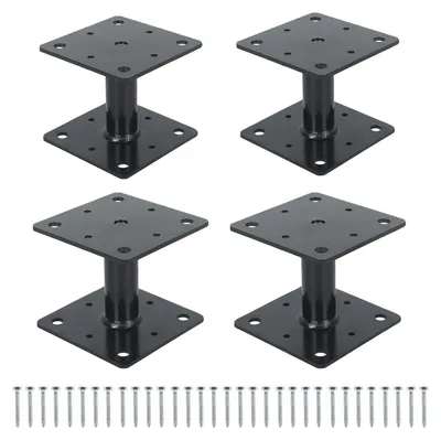 Pfostenträger höhenverstellbar 110x110 mm, 4 Stück