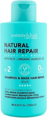 Produktbild von Somnis&Hair Natürliche 2-in-1 Haarreparatur Shampoo & Maske, 250 ml