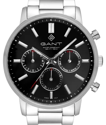 Produktbild von GANT Herrenuhr Quarzuhr silber / schwarz onesize Herren 42,5 mm G191001, G191002, G191003