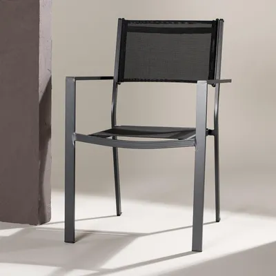 Produktbild von home24 Gartenstuhl - Schwarz