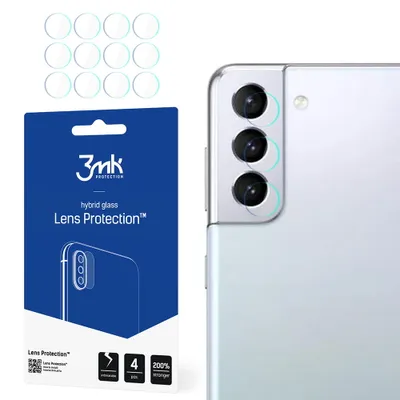 Produktbild von 3mk Hybridglas Lens Protection für Samsung Galaxy S21+ 5G Kamera Objektiv Kameralinse 0,16mm 6H (4 Stück)