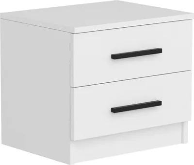Immagine prodotto di Iune - Comodino, 50x47x40h cm Bianco, un Ripiano