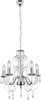 Zdjęcie produktu dla Lampa Sufitowa Wisząca Toolight Ebt008-5Cp Chrome