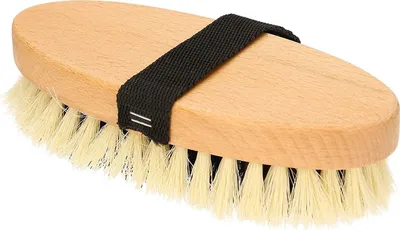 Produktbild von KOTARBAU® Fellglanzbürste 20 cm Kardätsche Pferdebürste zum Bürsten von Pferden Hunden Katzen