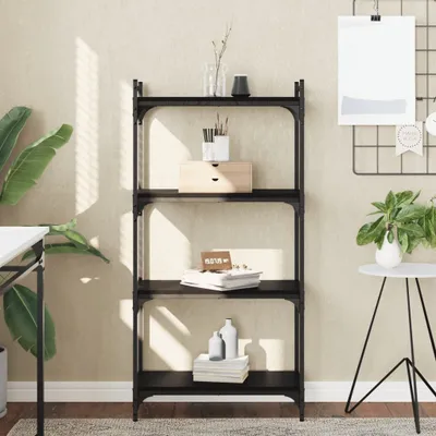 Produktbild von Möbel Bücherregal 4 Böden Schwarz 60x30x120 cm Holzwerkstoff DE6896