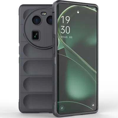 Produktbild von OPPO Find X6 Hülle, Weich TPU Silikon Stossfest Anti-rutsch Schutzhülle für OPPO Find X6 Dunkelgrau