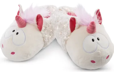 Produktbild von Nici 48168 Hausschuhe Einhorn Theodor im Schneeanzug figürlich Gr.34-37 GREEN