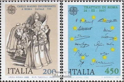 Produktbild von Briefmarken Italien 1982 Mi 1798-1799 (kompl.Ausg.) postfrisch Historische Ereignisse