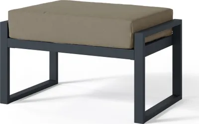 Immagine prodotto di Sgabello da giardino Selsey Dywilly con tessuto idrorepellente, marrone chiaro/nero