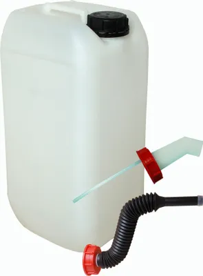 Image de Bidon Wilai de 15 litres naturel avec bec verseur rapide et bec verseur flexible long (DIN 61)