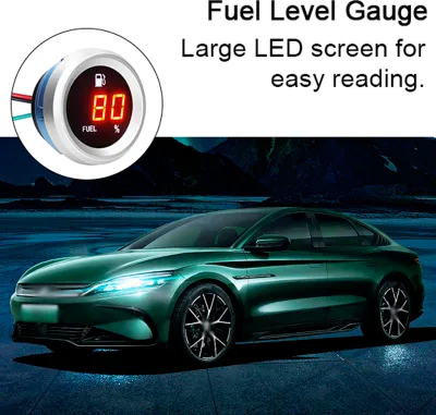 Immagine prodotto di Indicatore digitale del livello del carburante con allarme lampeggiante, dispositivo di misurazione del veicolo, 9-35 V, tester per auto e moto