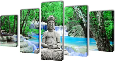 Produktbild von Bilder Dekoration Set Buddha 200 x 100 cm