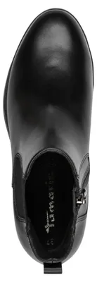 Produktbild von Tamaris Damen Stiefelette Chalsea Leder unifarben 1-25377-45, Größe:40 EU, Farbe:Schwarz